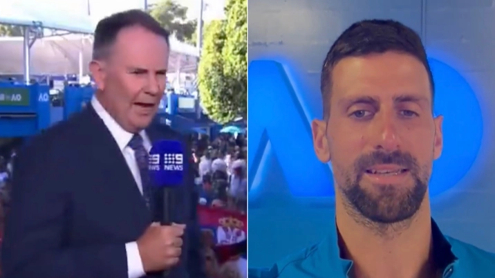 Novak Djokovic responds after Channel Nine reporter issues public apology over 'very disturbing' behaviour