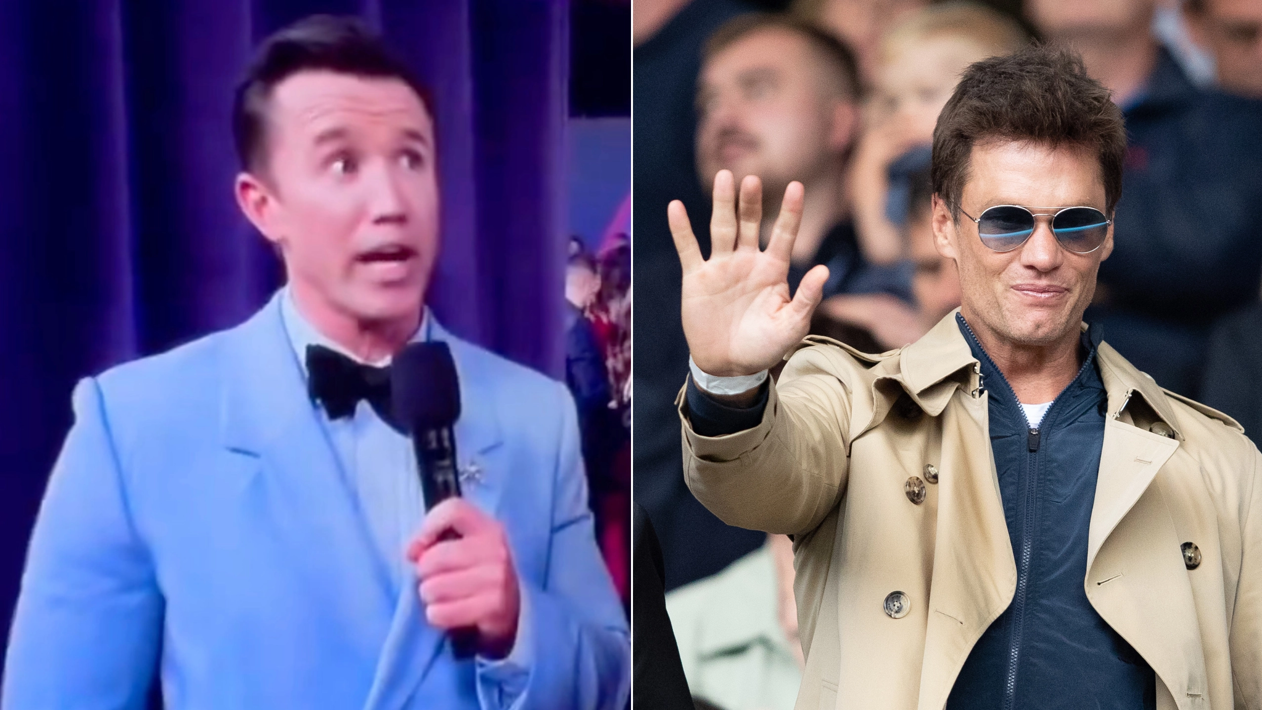 Rob McElhenney forced to correct interviewer over 'illegal' Tom Brady question ahead of Birmingham vs Wrexham