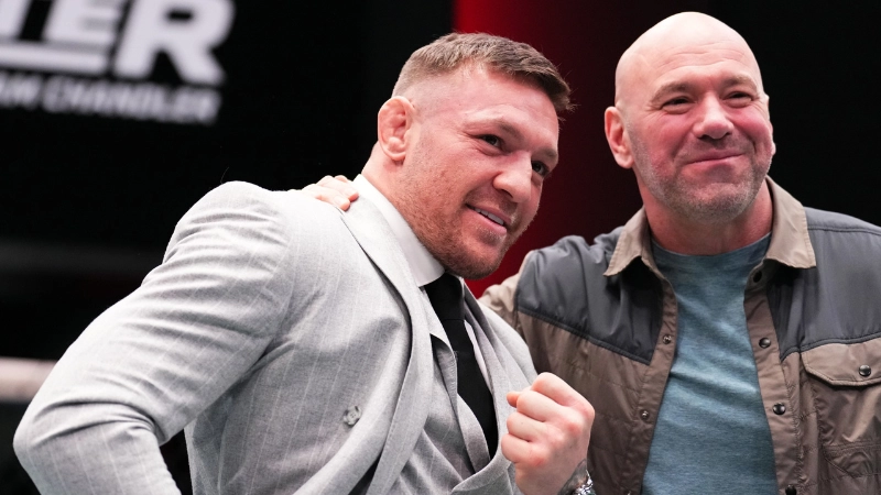 Dana White shows off gift Conor McGregor sent him as UFC comeback talks heat up