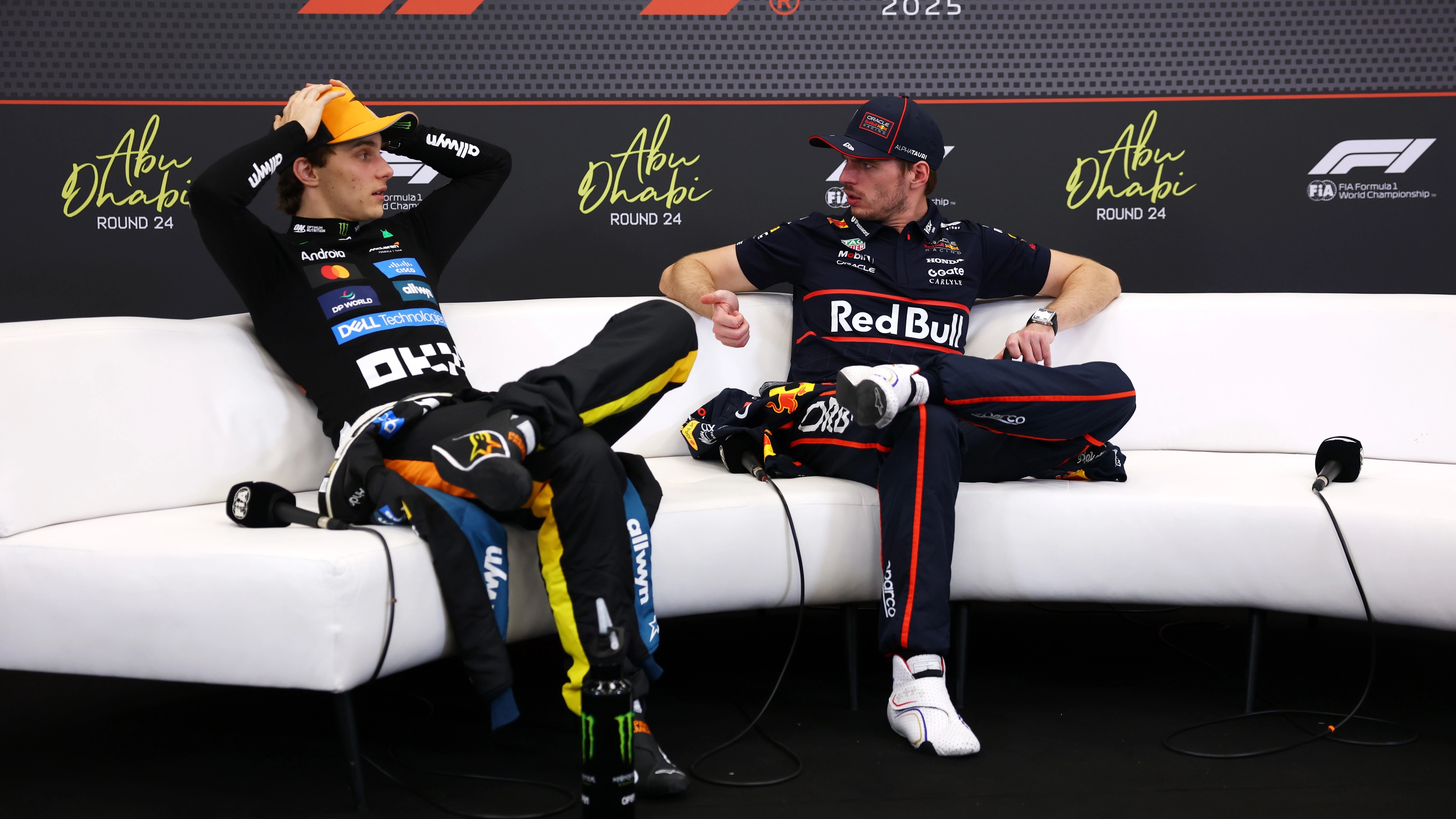 Oscar Piastri Catches Max Verstappen Off Guard With Cooldown Room Question