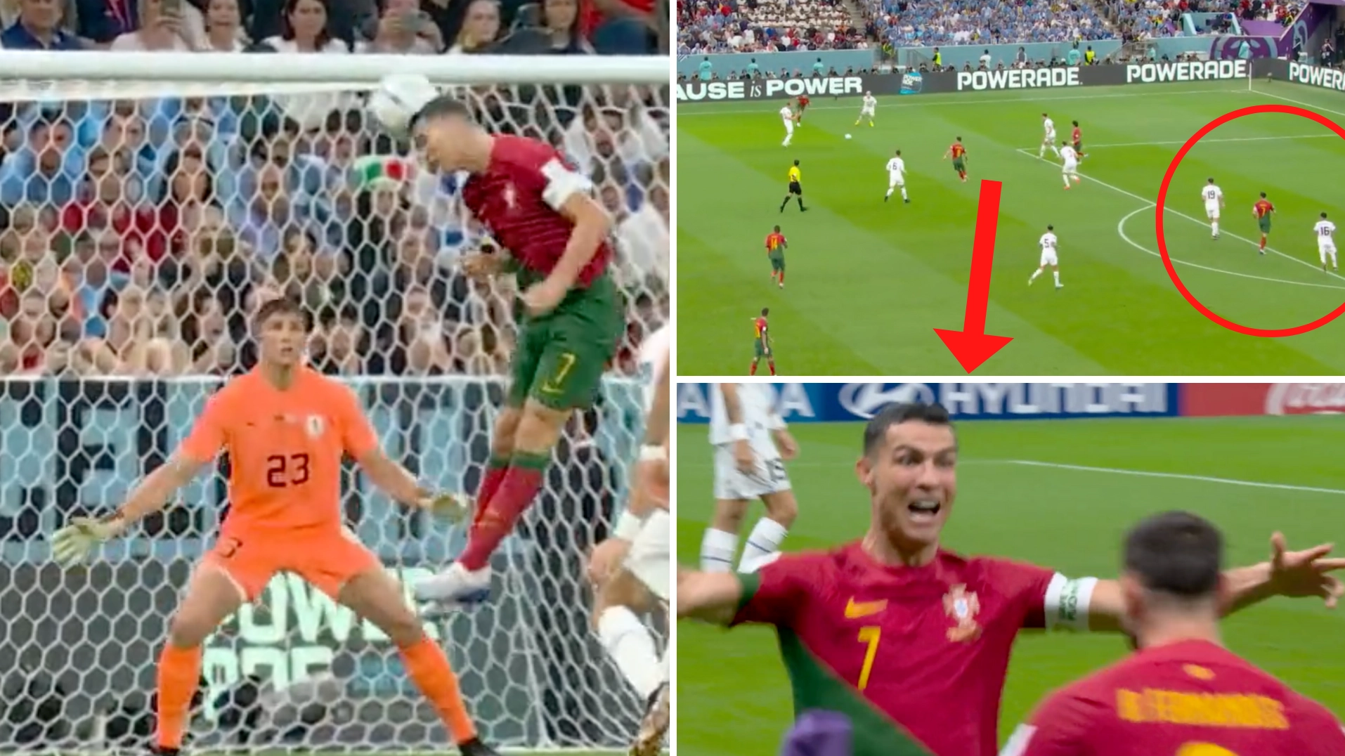 Theory conjured on why Cristiano Ronaldo KNEW Portugal goal against Uruguay wasn’t his, fans are agreeing with it
