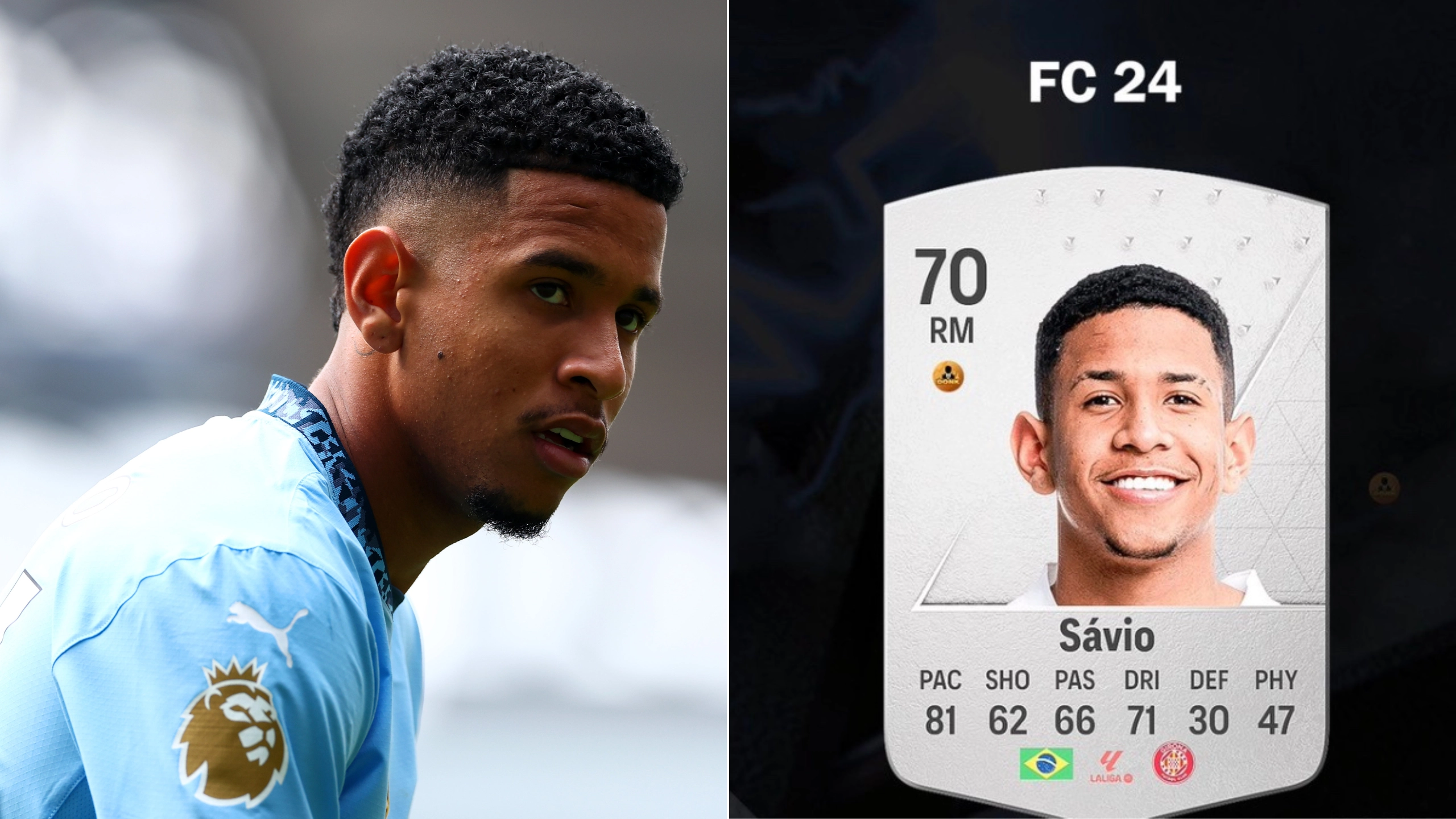 Savinho receives one of the biggest upgrades on EA FC 25 as Man City star's stats emerge