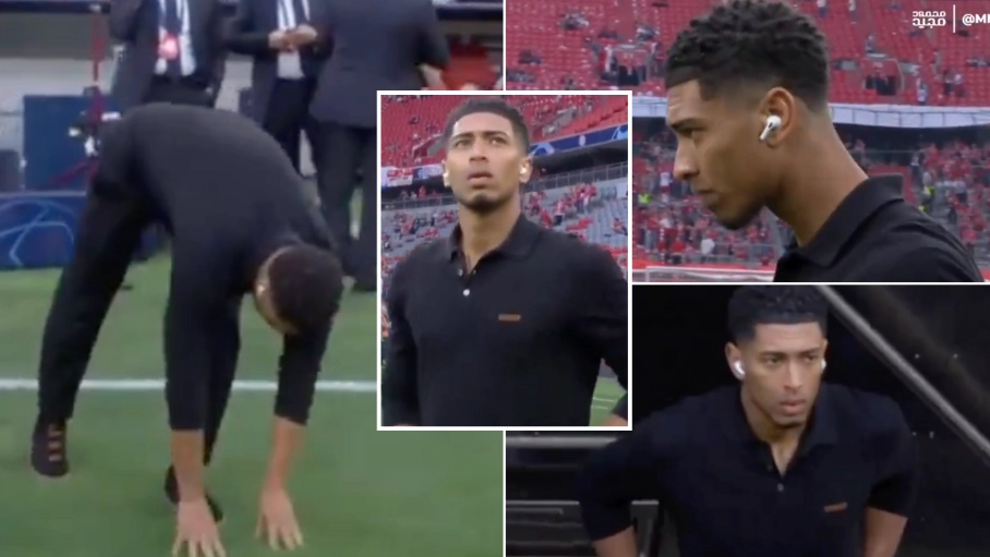 Fascinating footage shows a glimpse of Jude Bellingham's elite pre-match ritual