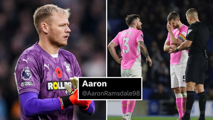 Aaron Ramsdale's first tweet since May goes viral after what happened in Southampton's draw with Brighton