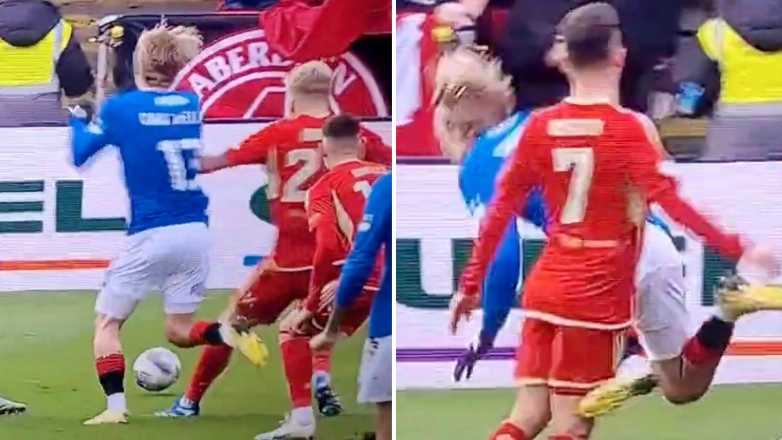 Todd Cantwell branded a 'cheat' after shocking 'dive' for Rangers vs Aberdeen