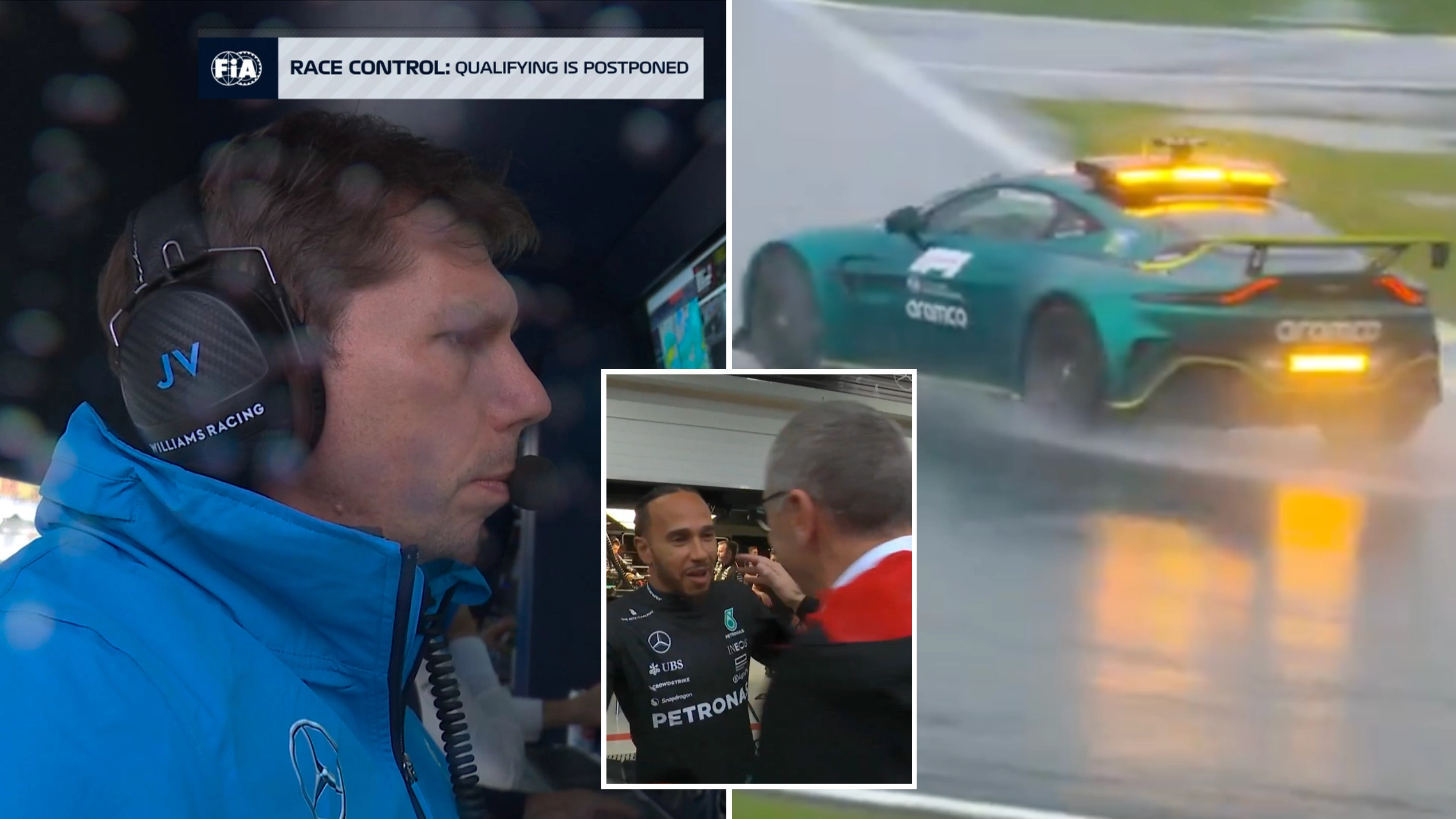 What will happen if Brazilian Grand Prix qualifying cannot go ahead due to rain delay