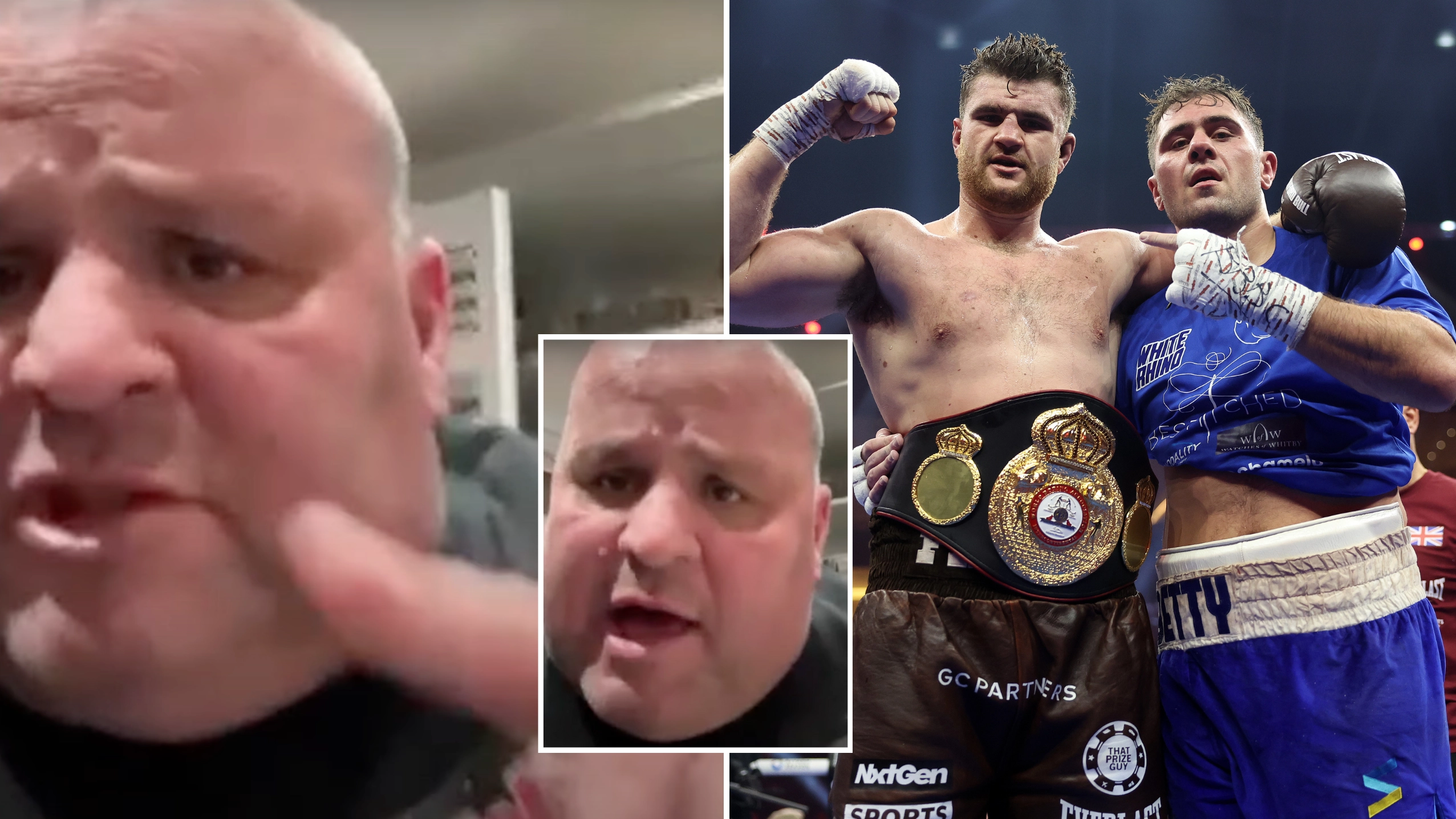 'Big' John Fisher explodes on Gareth A Davies in furious row after he claims son Johnny lost to Dave Allen