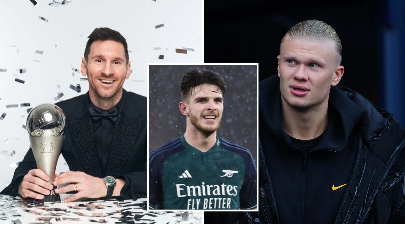 League One player voted for Declan Rice to win The Best FIFA Men's Player award ahead of Lionel Messi