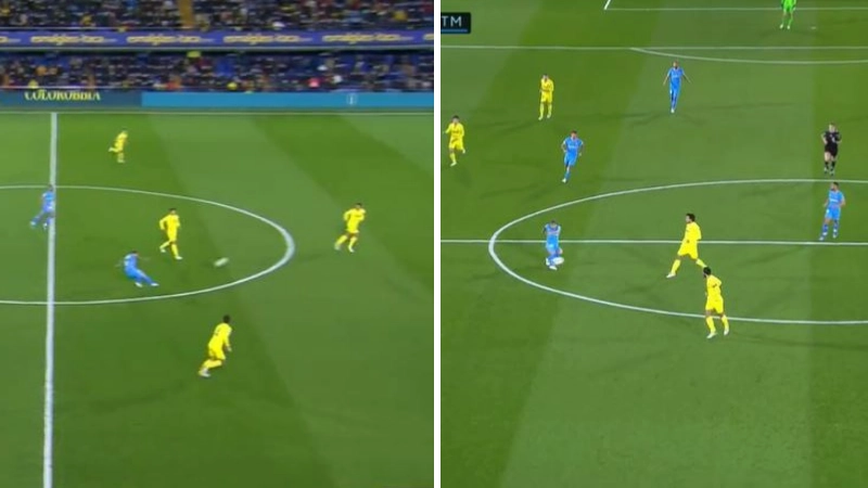 Atletico Madrid's Angel Correa Scores Ridiculous Goal From The Halfway Line Vs Villarreal