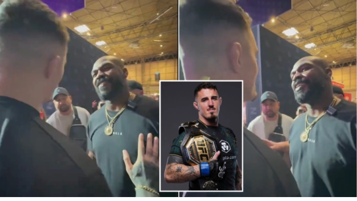 Tom Aspinall didn't hold back with fight prediction after tense impromptu face-off with Jon Jones