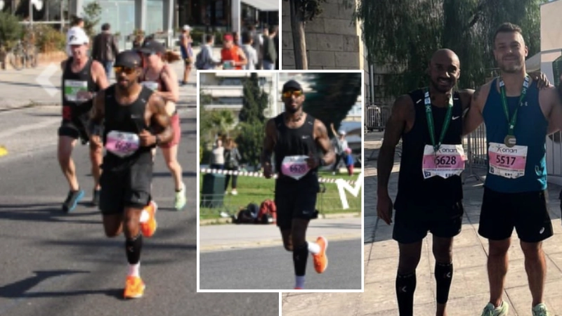 Former England star Fabian Delph completed his first marathon - it's one of the most difficult in the world