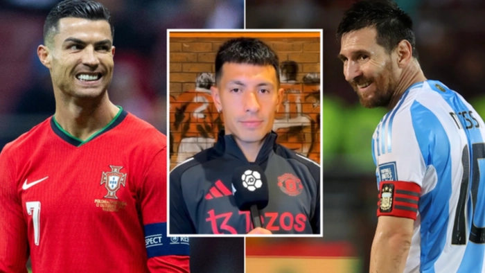 Lisandro Martinez didn't hesitate when choosing between Lionel Messi and Cristiano Ronaldo as his best teammate