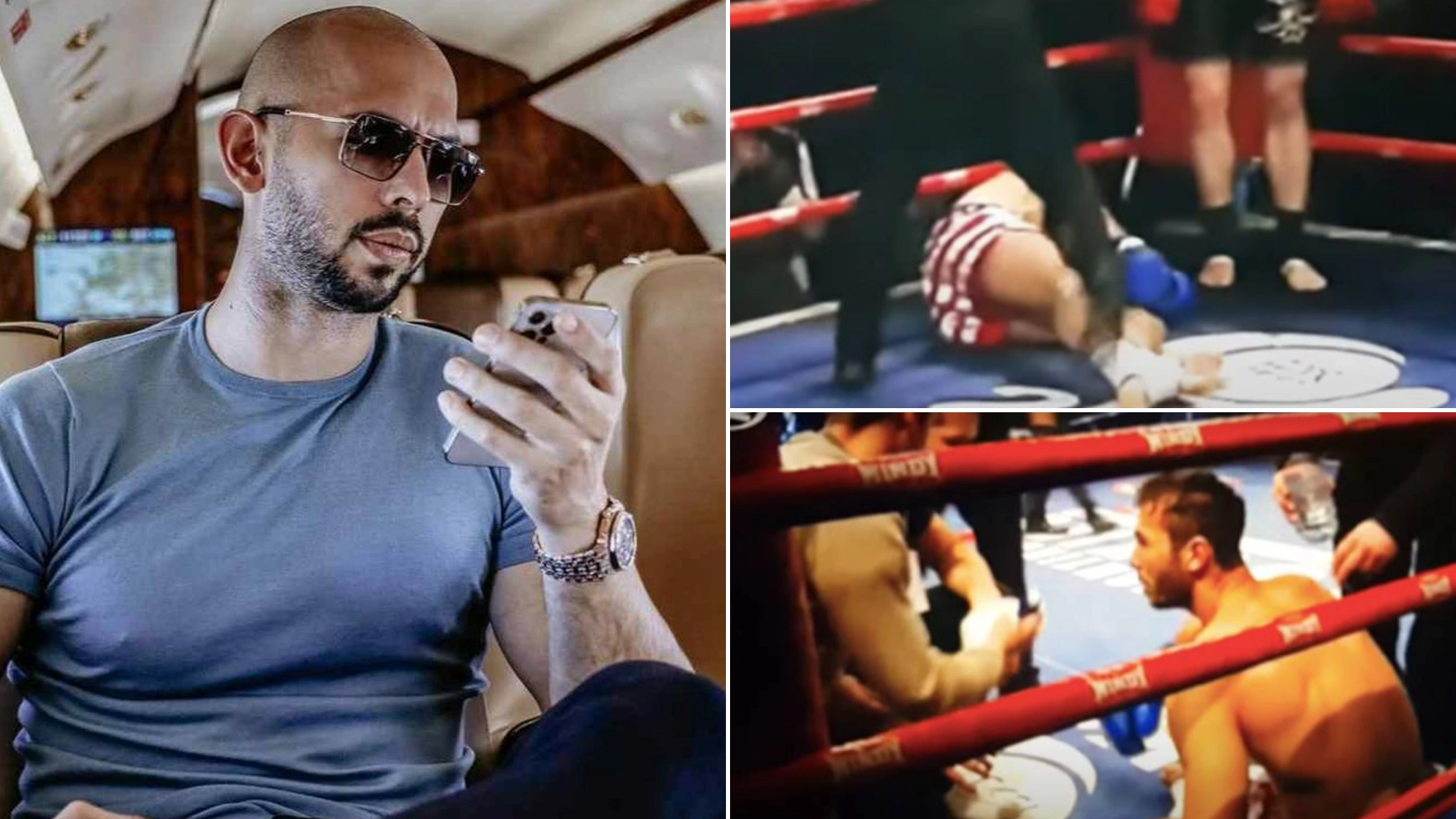 Andrew Tate was viciously knocked out in kickboxing bout