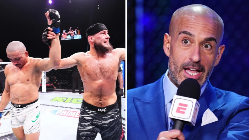 UFC commentator makes shocking offer to beaten fighter as fans fume over 'robbery of the year' at UFC 308
