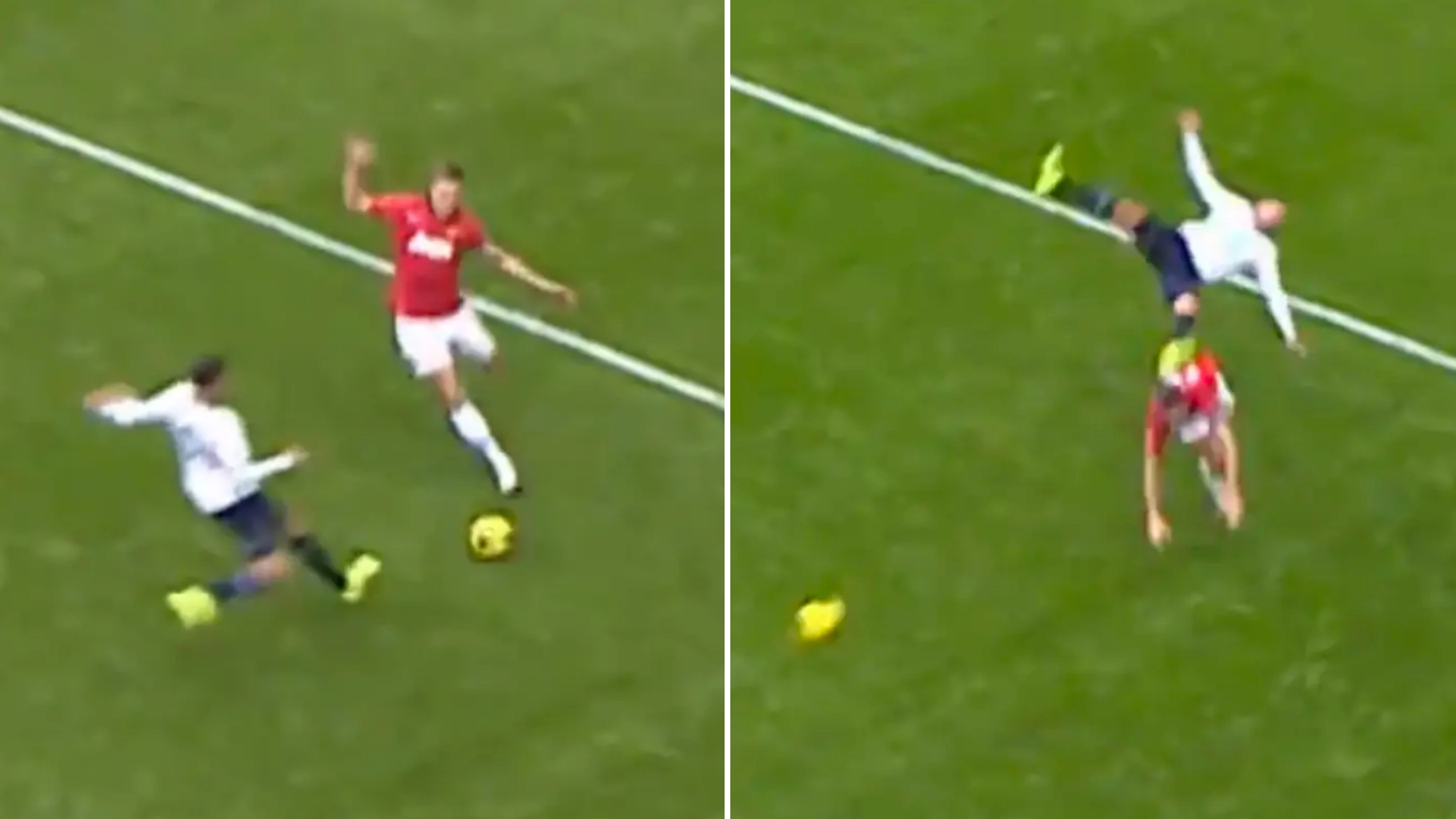 Nemanja Vidic's Bone-Crunching Challenge On Kyle Walker Will Always Be Best In Premier League History