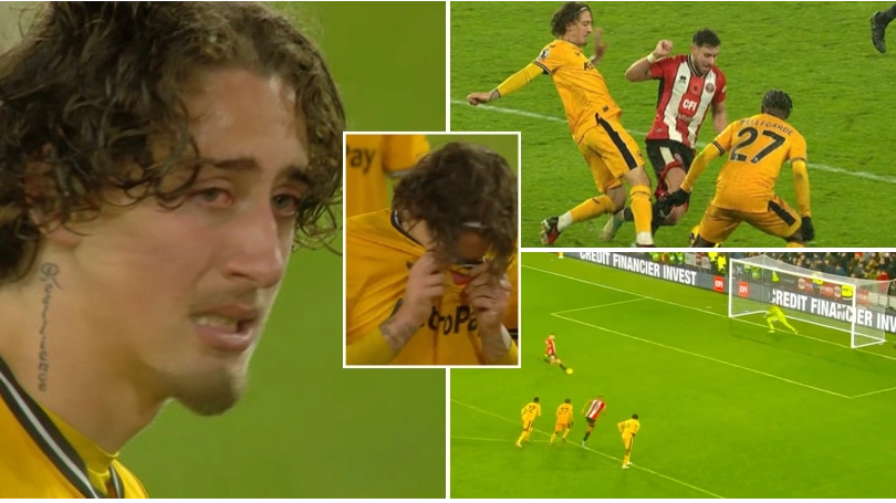 Wolves star Fabio Silva breaks down in tears after controversial VAR call