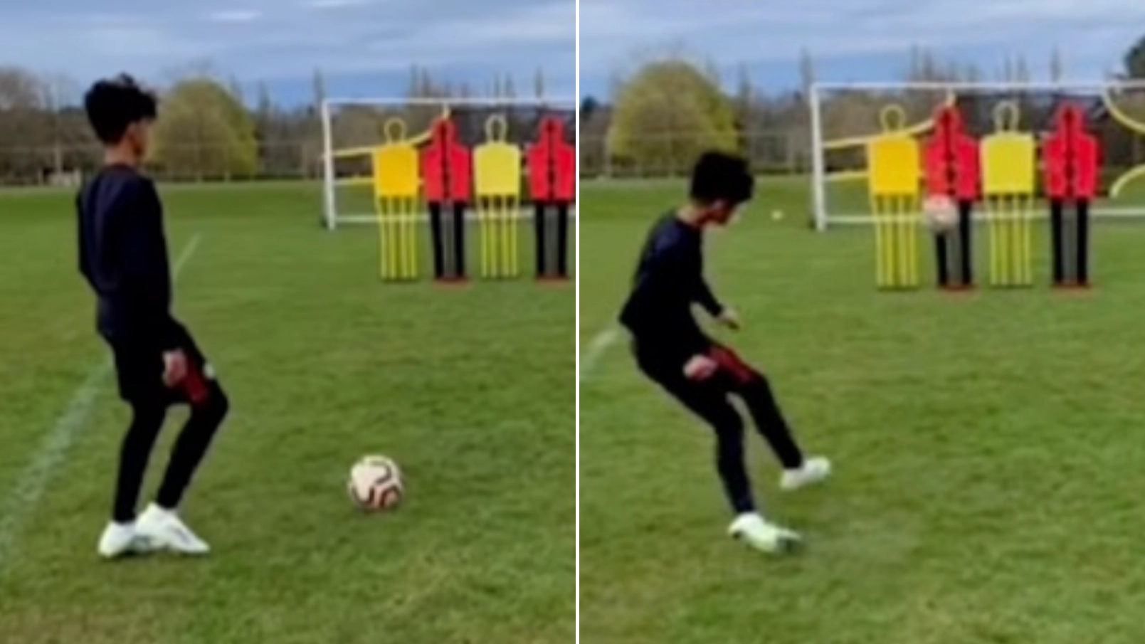 Cristiano Ronaldo Jr Scores Stunning Free-Kick, Man United Fans Joke He's Better Than His Dad