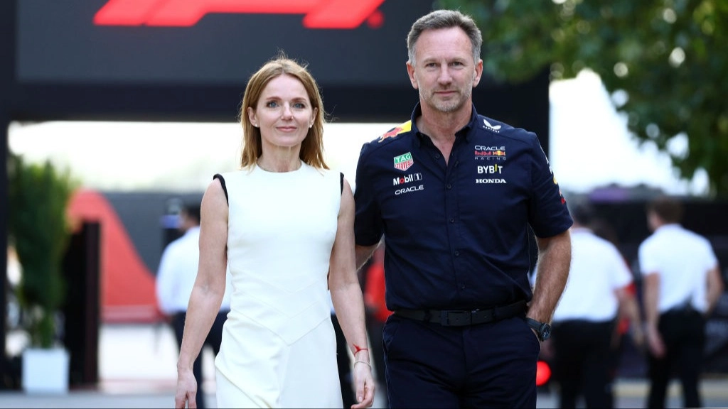 Geri Halliwell's reaction to Christian Horner being booed after texts scandal