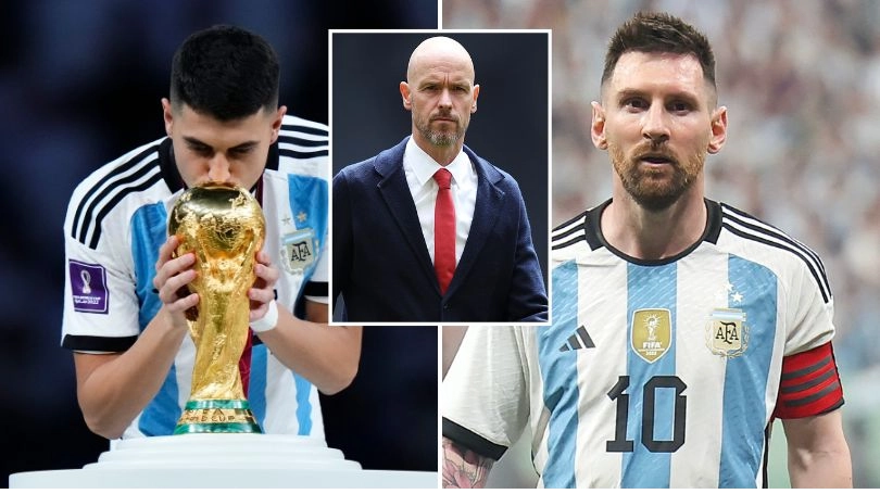 Lionel Messi has given Man Utd target Thiago Almada his seal of approval