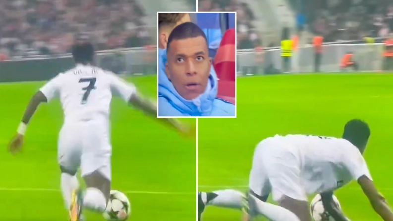 Kylian Mbappe's reaction to Vinicius Jr mistake spotted by fans during shock Real Madrid defeat
