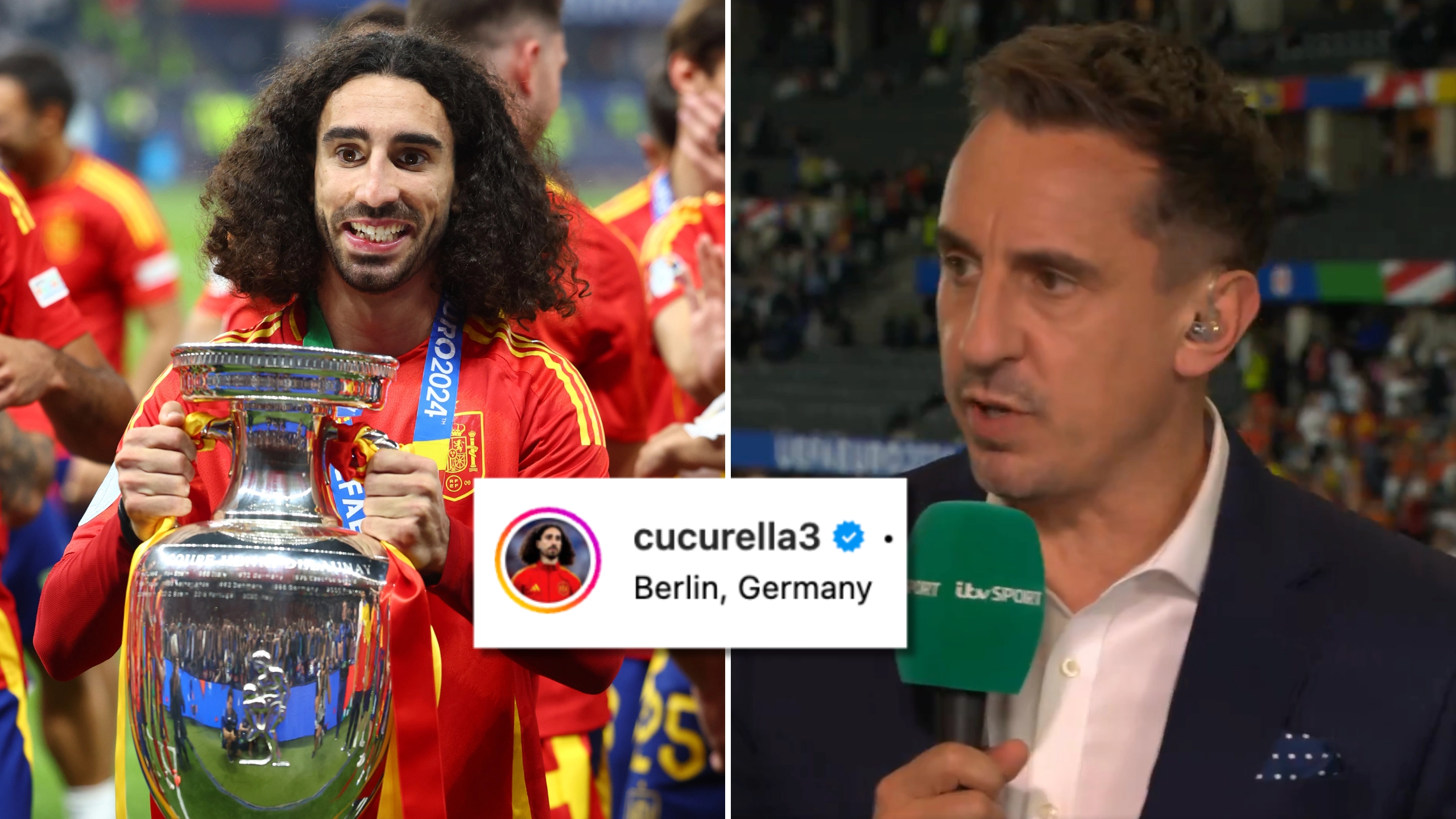 Marc Cucurella delivers the coldest response to Gary Neville’s criticism of him on Instagram