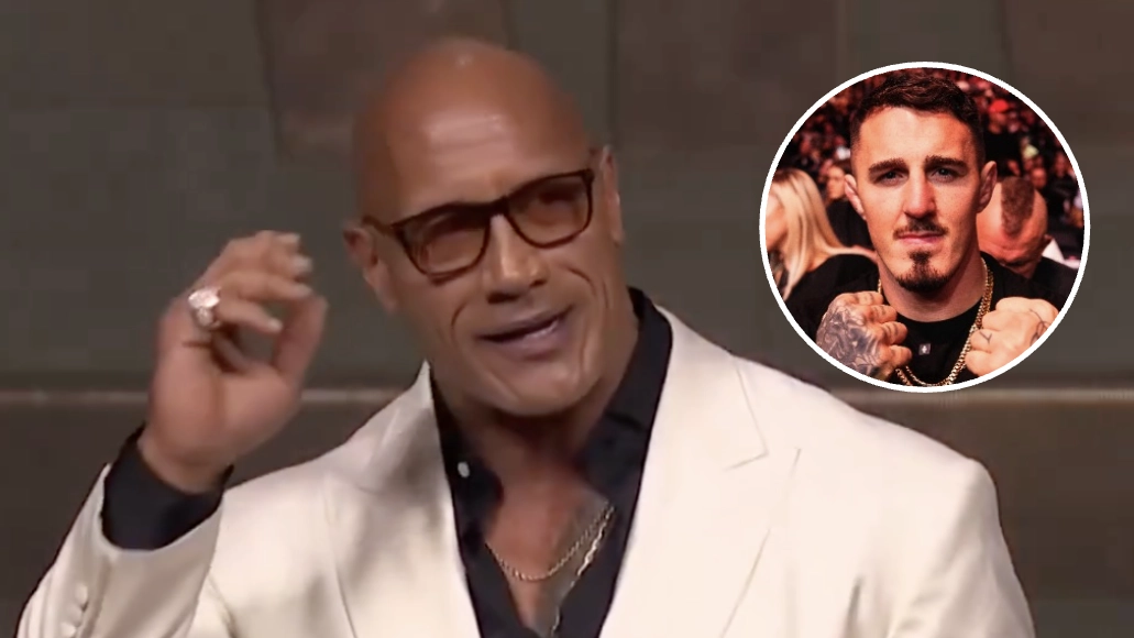 The Rock reveals exactly what would happen if he fought Tom Aspinall in the UFC as knockout claim made