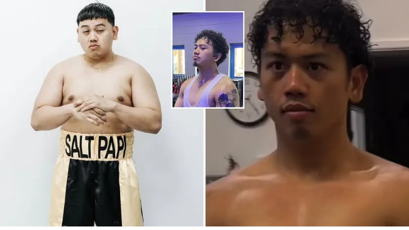 Salt Papi shows off incredible body transformation ahead of fight on KSI vs Tommy Fury undercard