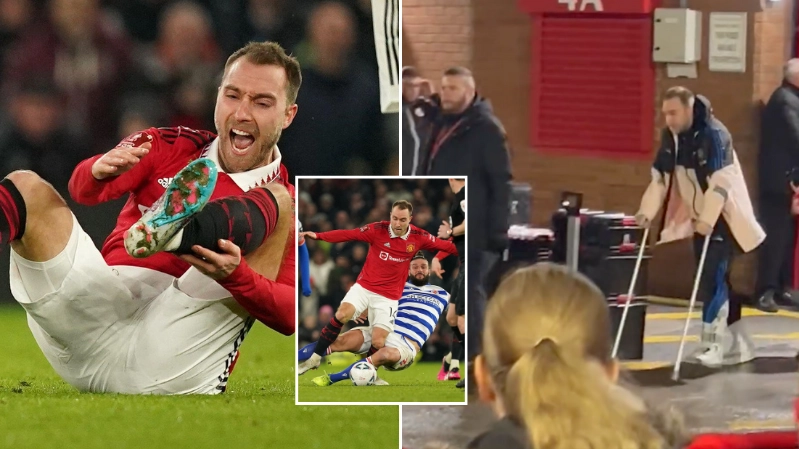 Man Utd fans devastated after club release update on Christian Eriksen's ankle injury