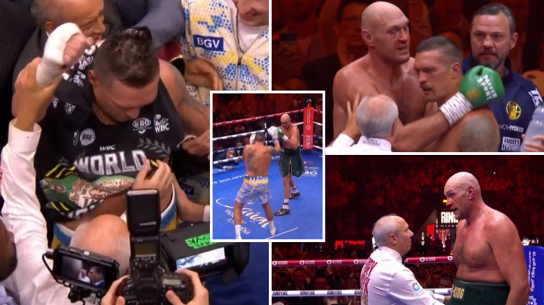 Oleksandr Usyk beats Tyson Fury by split decision to become undisputed world champion
