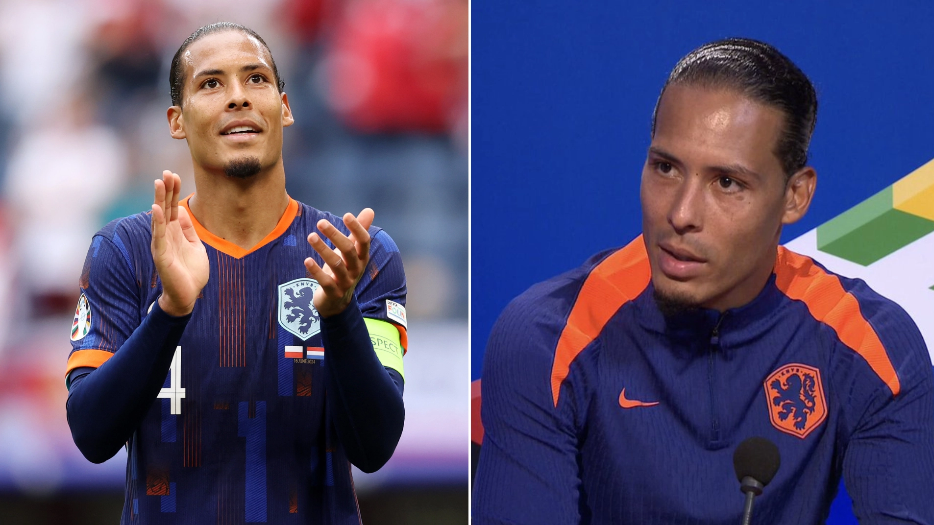 Virgil van Dijk names the three favourites for Euro 2024 as 'really good' claim made 