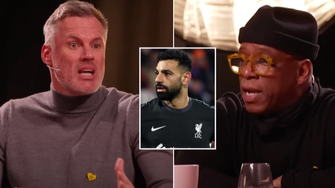 Jamie Carragher and Ian Wright in heated debate after Liverpool legend reveals his big 'problem' with Mo Salah