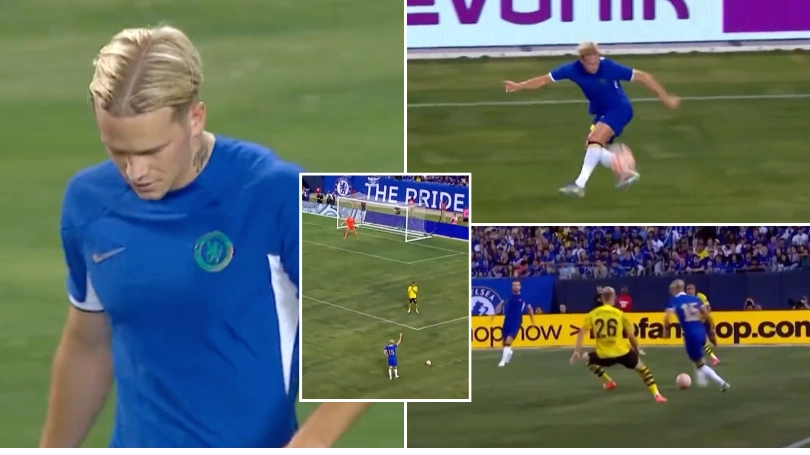 A compilation of Mykhailo Mudryk's highlights vs Borussia Dortmund proves his confidence is sky high