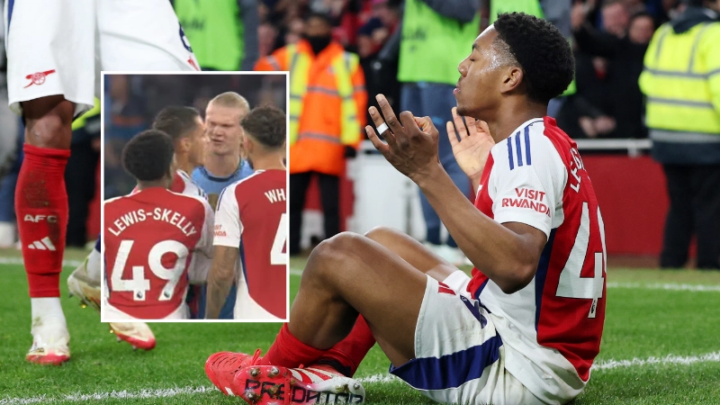 Fans are only just finding out what Erling Haaland said about Myles Lewis-Skelly on his Premier League debut and it's come back to bite him