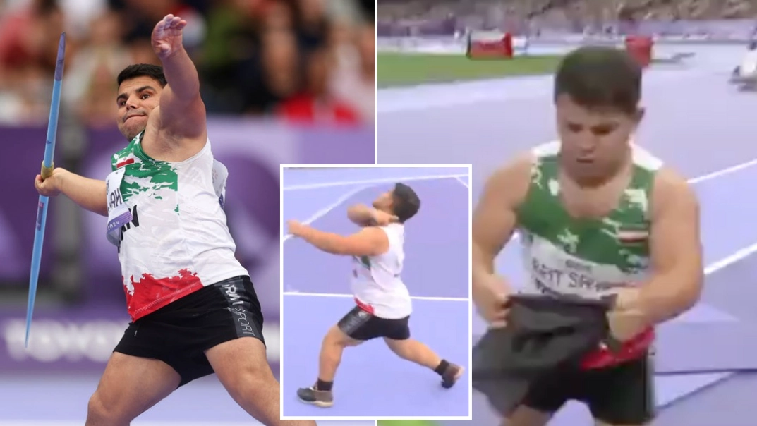 Paralympic athlete stripped of gold medal for displaying banned flag and performing 'throat-slit' gesture