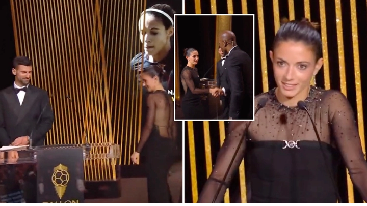 Major error spotted during Ballon d'Or ceremony that caused embarrassing moment for organisers