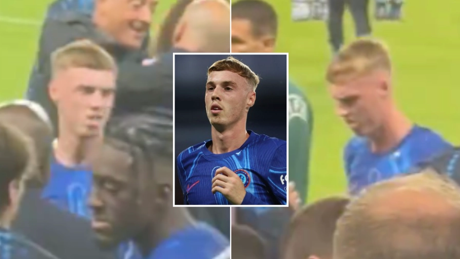 Chelsea fans spot worrying thing Cole Palmer did at full-time after Servette game
