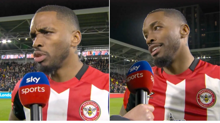 Ivan Toney explains thinking behind '1000 IQ' free kick in emotional interview after Brentford return