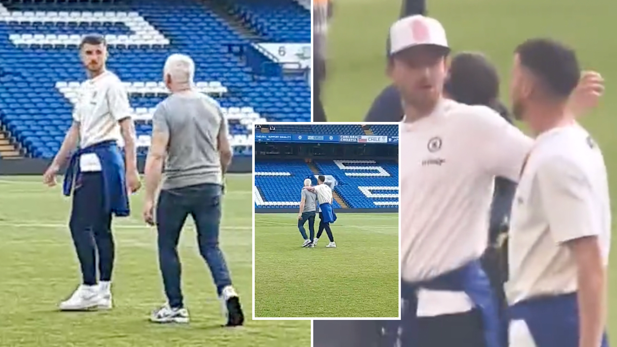 An emotional Mason Mount appearing to take it all in at Stamford Bridge emerges online