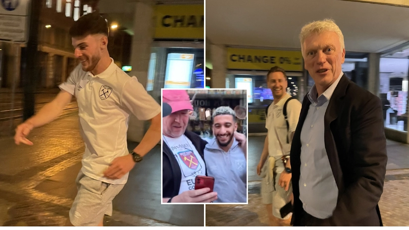 West Ham players spotted on the streets of Prague at 5am after Conference League final win