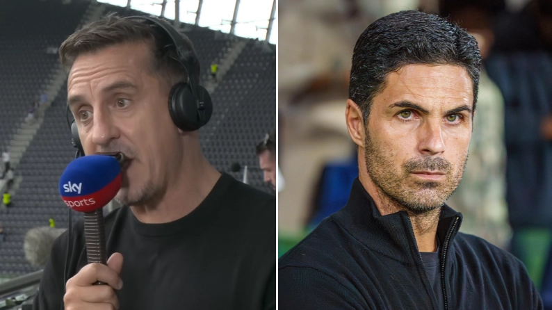 Gary Neville makes astonishing claim about Arsenal and Mikel Arteta and it's got everyone talking
