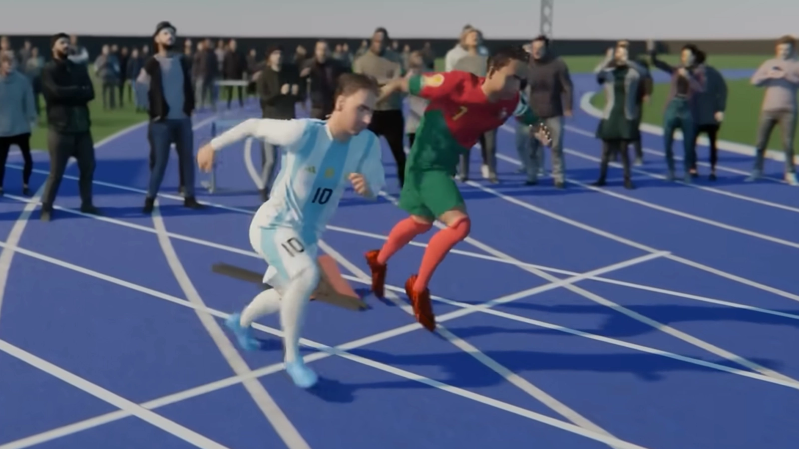 Cristiano Ronaldo vs Lionel Messi simulation proves who would win 100m race between the two GOATs