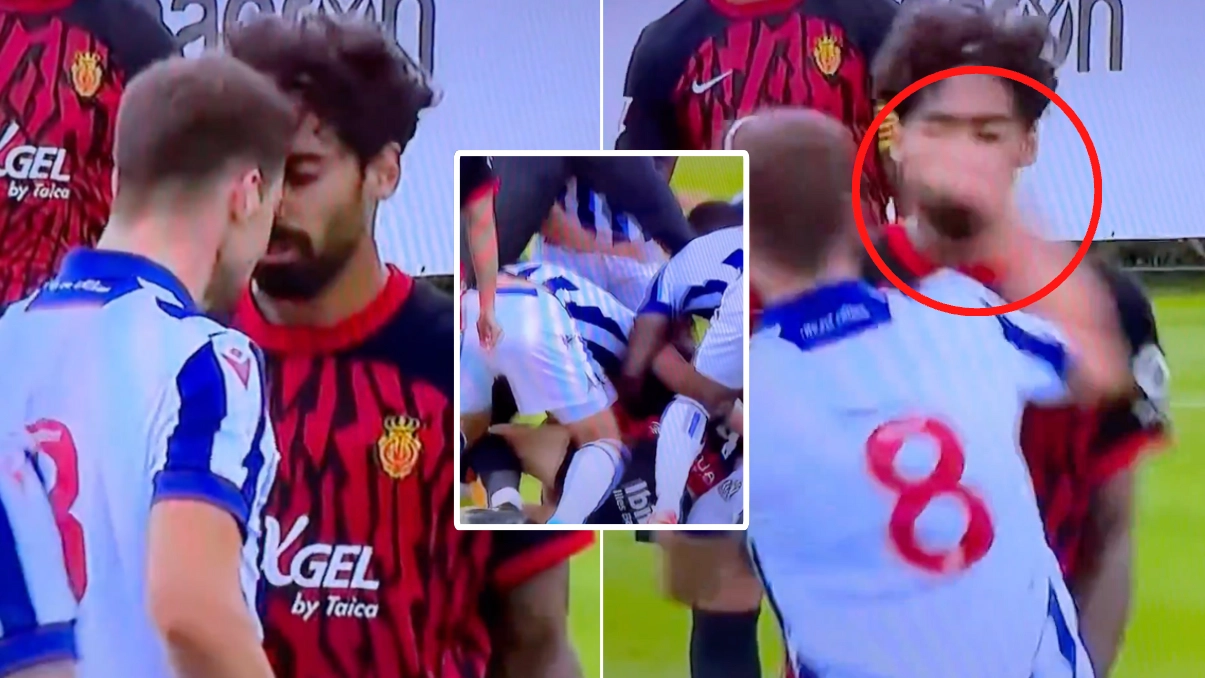 Shocking scenes as West Brom player lands huge punch on opponent during ugly brawl in friendly