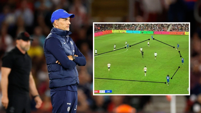 Fans have spotted Chelsea's 'Octagon' formation in 2-1 defeat to Southampton