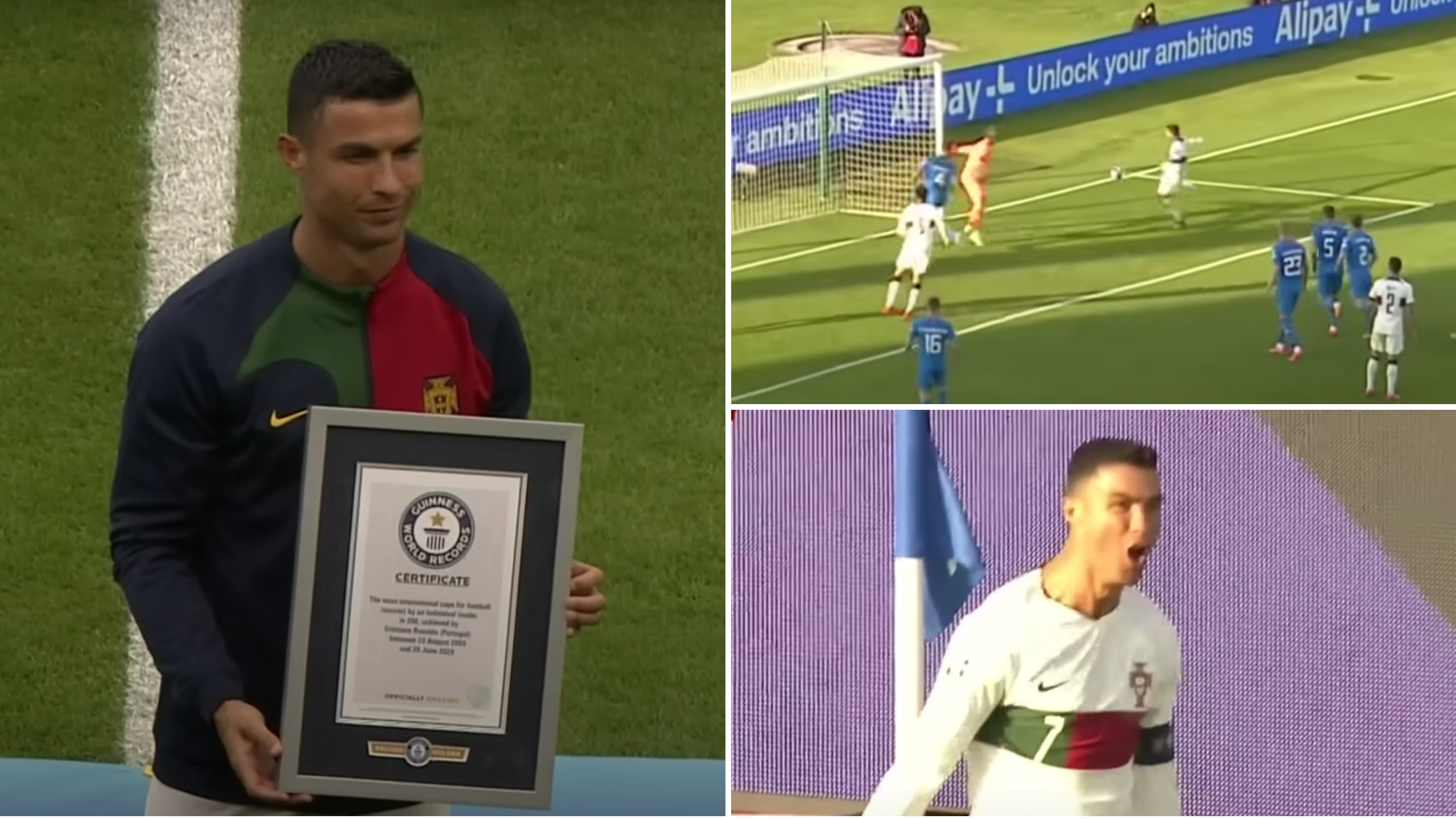 Cristiano Ronaldo scored last-minute winner on his 200th appearance for Portugal, he's inevitable