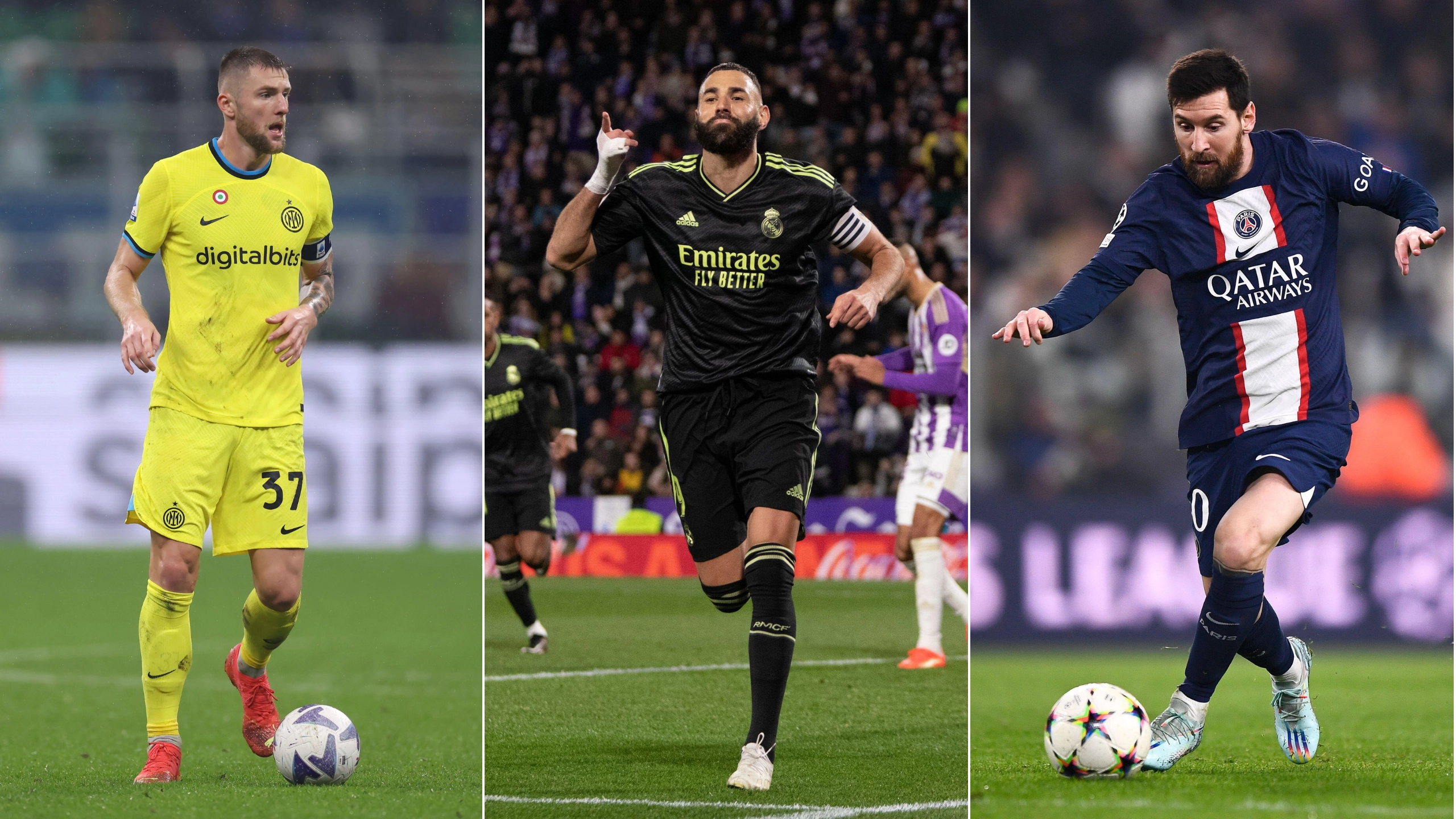 Out Of Contract XI includes Lionel Messi and Karim Benzema