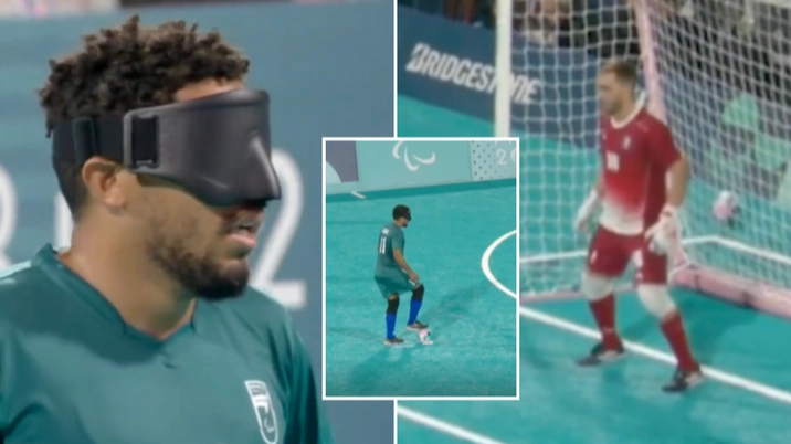 Fans have had their minds blown after seeing how a penalty kick is taken in blind football at the Paralympics
