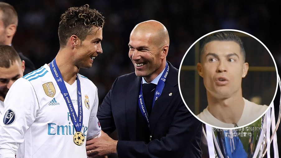 Cristiano Ronaldo names the one player in world football who most reminds him of Zinedine Zidane
