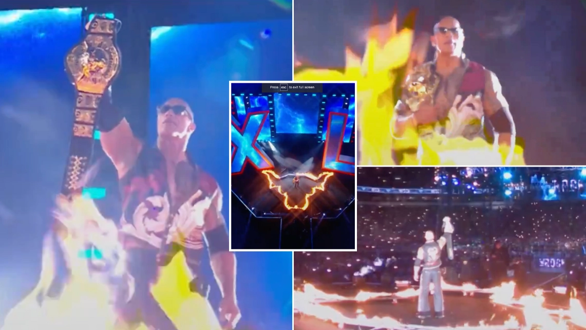 WWE icon The Rock produces ‘one of the greatest entrances of all time’ at WrestleMania return