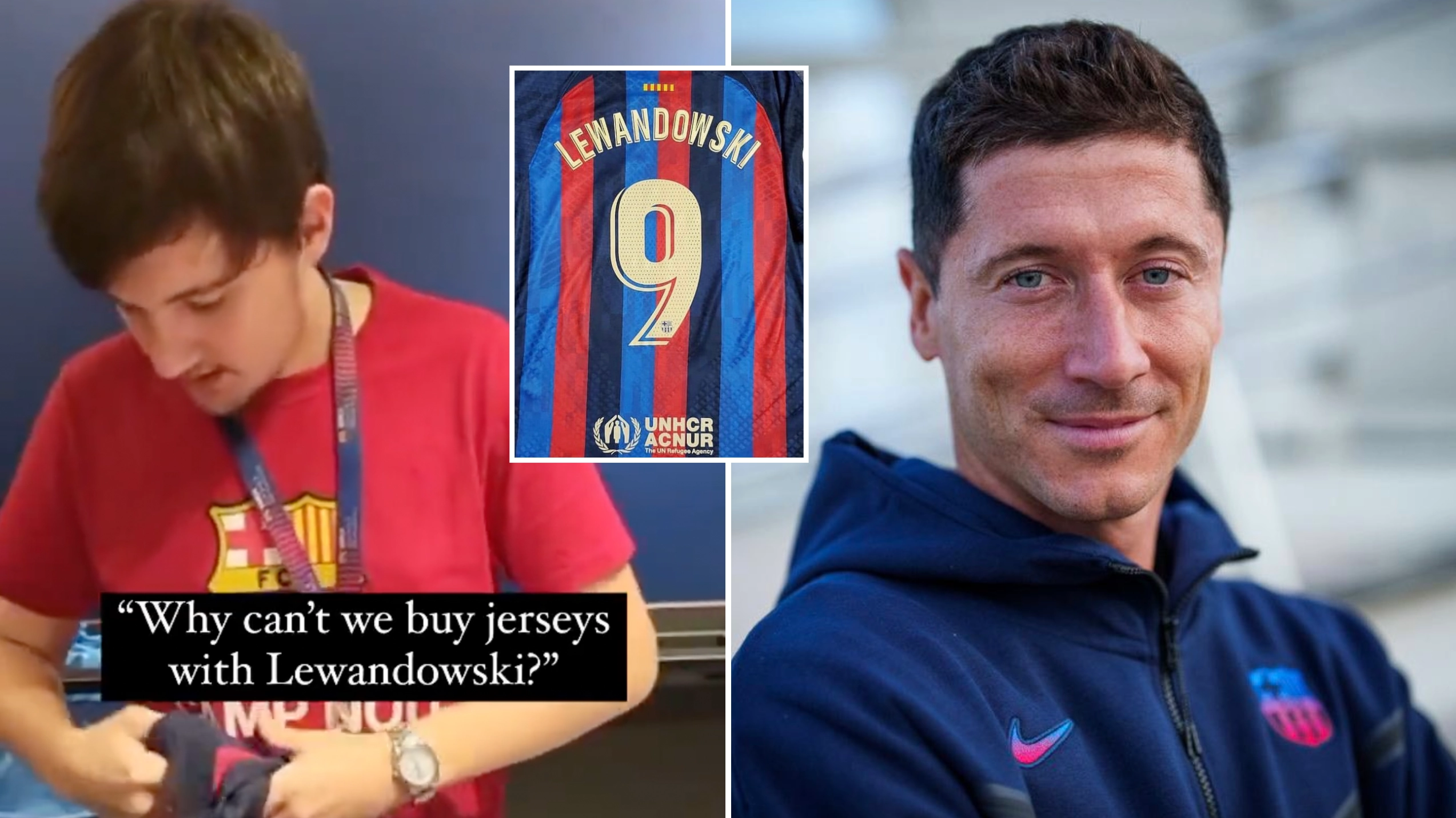 You Cannot Buy A Robert Lewandowski Shirt From Barcelona - They Have Run Out Of 'W' Letters