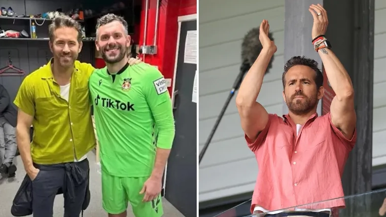 Wrexham owner Ryan Reynolds reacts to Ben Foster's retirement decision